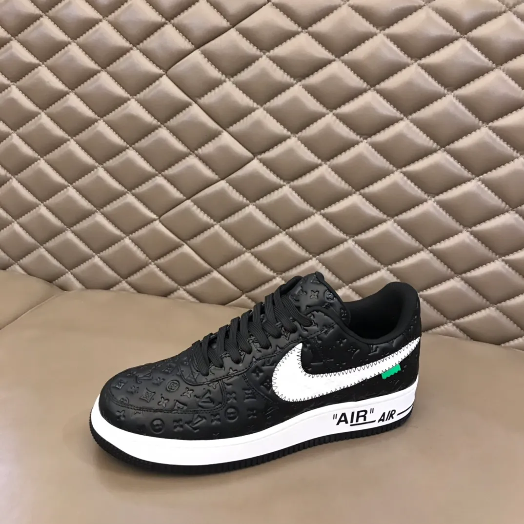 Men's shoes💰p440 "*oui* Vuitto*" x OFF-WHITE x Nike three-party collaboration! Trendy and cool men's casual sports shoes with unrivaled color matching. The design idea basically continues the style of THE TEN. The Swoosh line and tongue label have a very familiar visual effect and are both fashionable and trendy! A must-have for fashionistas! The effect on your feet is absolutely stunning! Size: 38-45